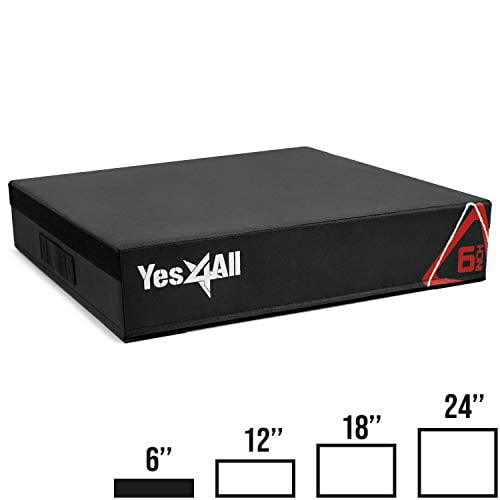 Fitness and Conditioning Adjustable Plyo Box/Foam Plyo Box for Jump Training Yes4All Soft Plyo Box/Plyometric Jump Box 